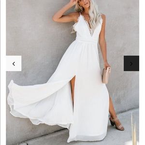 Simple white dress